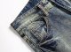 Men's Ripped Slim Fit Straight Leg Jean Denim Pant