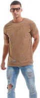 Men's Crew Neck Hipster T Shirt - Casual Stylish Fitted Print Tees for Men