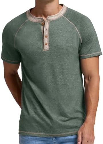 Mens Long/Short Sleeve T-Shirt Cotton Casual Shirt