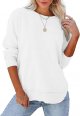 Women's Casual Long Sleeve Sweatshirt Loose Flowy Lightweight Pullover Sweatshirts Tops