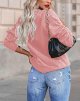 Women's Casual Long Sleeve Sweatshirt Fashion Crew Neck Pullover Basic Tops