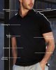 Polo Shirts for Men - Comfortable Fit Collared Shirt Men S - 4XL Fitted Short Sleeve Classic Golf Shirts