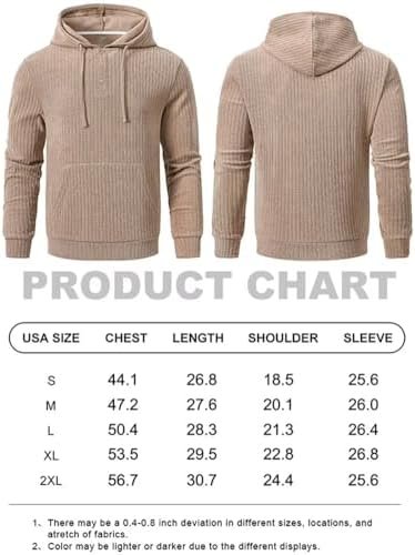 Men's Knitted Hoodies Casual Pullover Hooded Sweatshirts