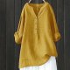 Loose Button Down Blouse Tops Stand Solid Sleeve Long Casual Women Shirt Blouse Workout T Shirt