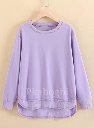 Women's Casual Long Sleeve Sweatshirt Loose Flowy Lightweight Pullover Sweatshirts Tops