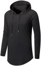 Men's Longline Pullover Hoodies Shirts