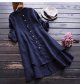 Tee Shirt Tops Size Button Blouse Loose Womens Hooded Casual Pocket Plus Women's Blouse Women plus Long Sleeve