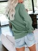 Sweatshirt for Women Long Sleeve Sweatshirt Casual Solid Pullover Loose Fit Sweatshirt with Pocket