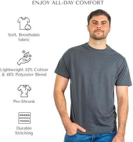 Athletic Cut Crew Neck T-Shirt - Stylish & Comfortable Men's Everyday Basics