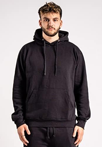 Men's Hooded Sweatshirt Plain Blank Casual Soft Brushed Hoodie