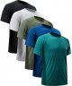 Workout Shirts for Men Short Sleeve Quick Dry Athletic Gym Active T Shirt Moisture Wicking