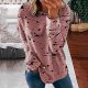 Womens Crew Neck Sweatshirt Striped Color Block Blouese Shirts Long Sleeve Pullover Tops Fall Fashion Clothes