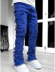 Men's Regular Fit Comfort Jean Pure Colour Jean with Zipper Pocket Jean Trouser Solid Fashion Jean Men Jeans Big