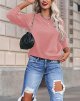 Women's Casual Long Sleeve Sweatshirt Fashion Crew Neck Pullover Basic Tops