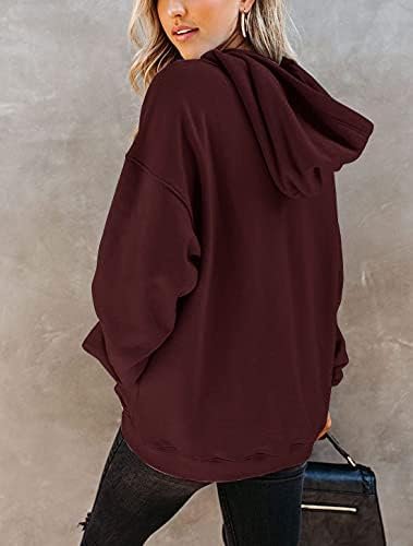 Women's Long Sleeve Fashion Pocket Hoodies Casual Pullover Tops