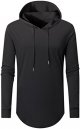 Men's Longline Pullover Hoodies Shirts