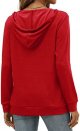 Kangaroo Pocket Hoodies for Womens V Neck Lightweight Sweatshirts Long Sleeve Tops