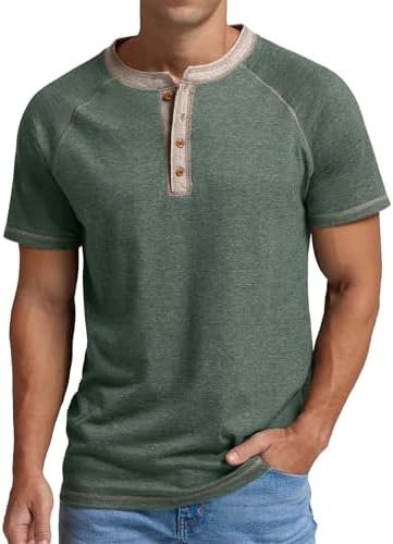 Mens Long/Short Sleeve T-Shirt Cotton Casual Shirt