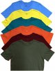 12 Pack Plus Size Men's Cotton T-Shirt Bulk Big & Tall Short Sleeve Lightweight Premium Fitted Classic Tees